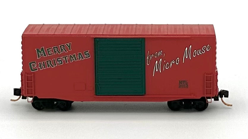 Micro Trains MTL N Scale 101 00 720 Micro Mouse 2012 Christmas 40' HC Box Car