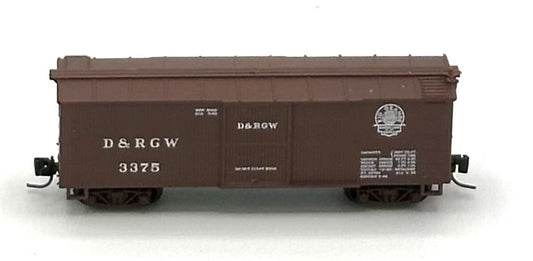 Micro Trains MTL 15101 Nn3 Narrow Gauge Durango & Silverton 30'Box Car&nbsp; D&SNG 3375