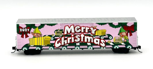 Micro Trains MTL N Scale 102 00 170 Micro Mouse 2021 Christmas 60'HC Box Car