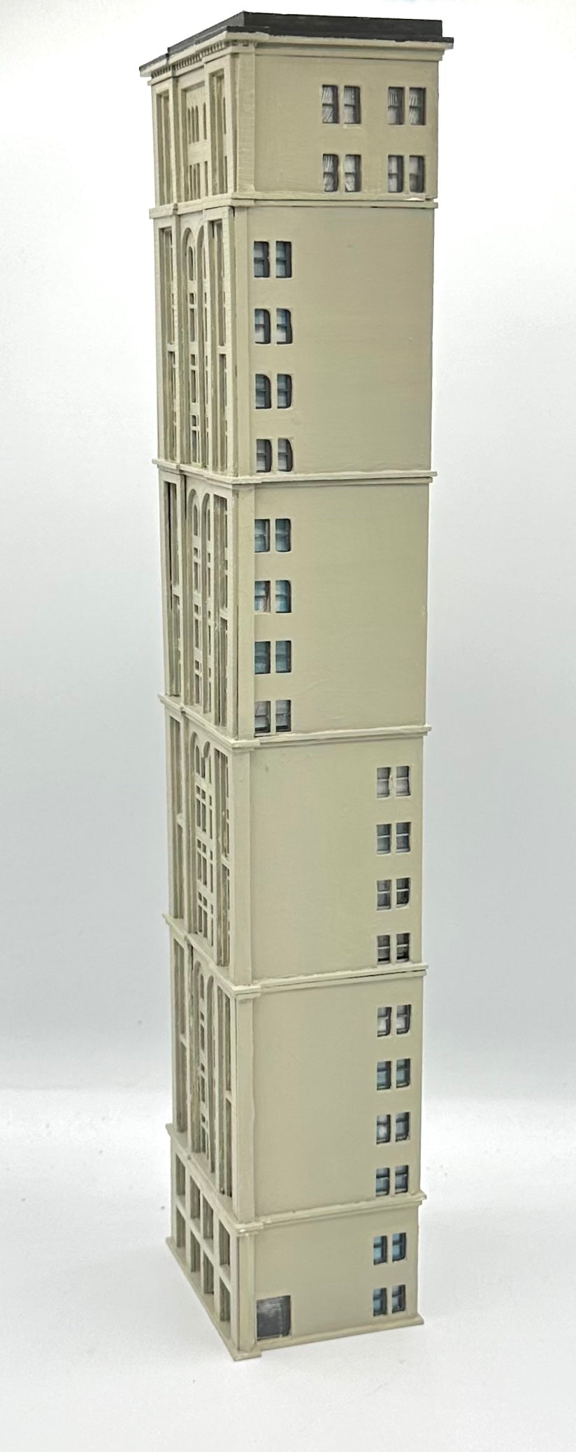 CWM N Scale Apartment/Condo 20-Story Custom Painted Tower Block