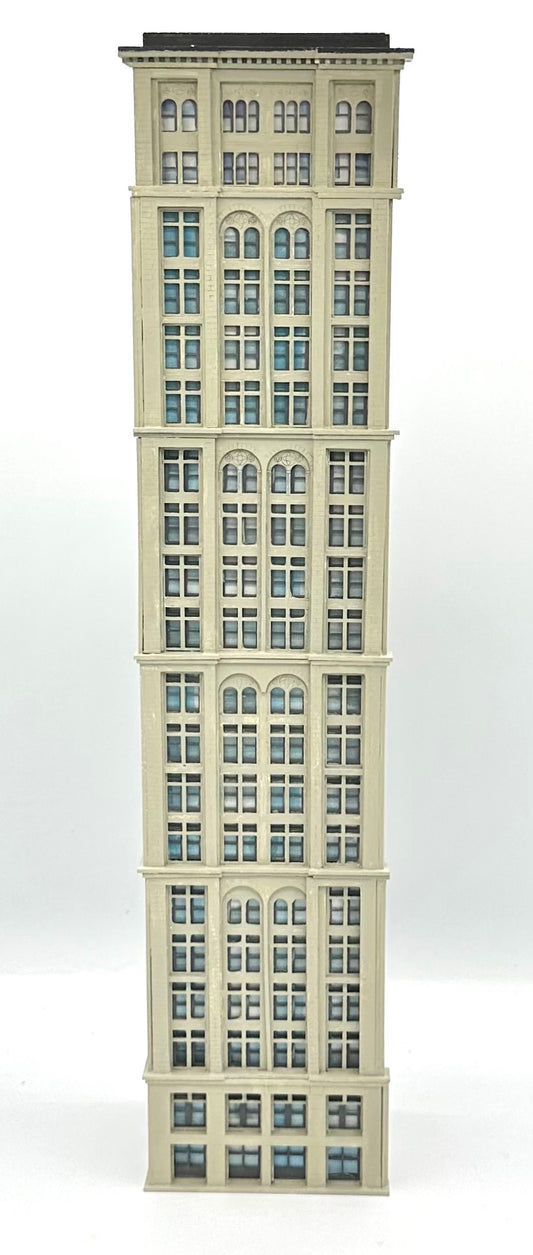 CWM N Scale Apartment/Condo 20-Story Custom Painted Tower Block