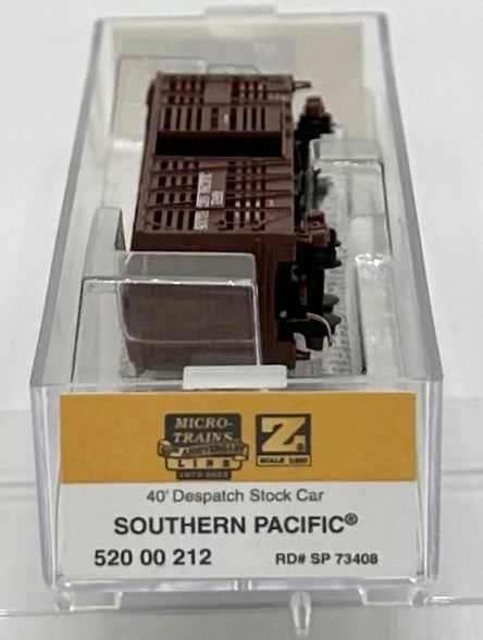 Micro Trains MTL Z Scale 520 00 212 Southern Pacific 40' Despatch Stock Car