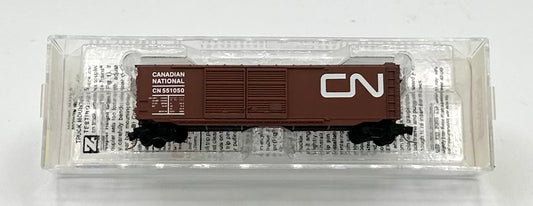 Micro Trains MTL Z Scale 506 00 282 Canadian National 50' Std. Box Car Double Doors