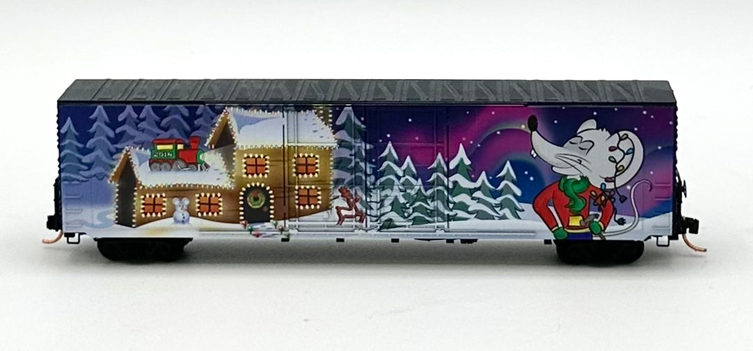 Micro Trains MTL N Scale 102 00 140 Micro Mouse 2018 Christmas 60' Box Car