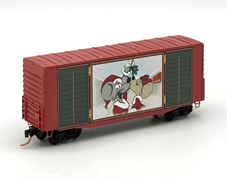 Micro Trains MTL N Scale 101 00 720 Micro Mouse 2012 Christmas 40' HC Box Car