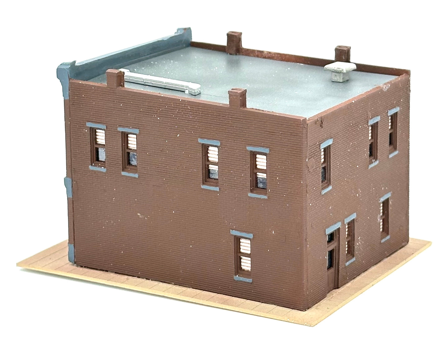 DPM N Scale Custom Painted/Weathered 2 Story Building "Coffee Shop" Lighted