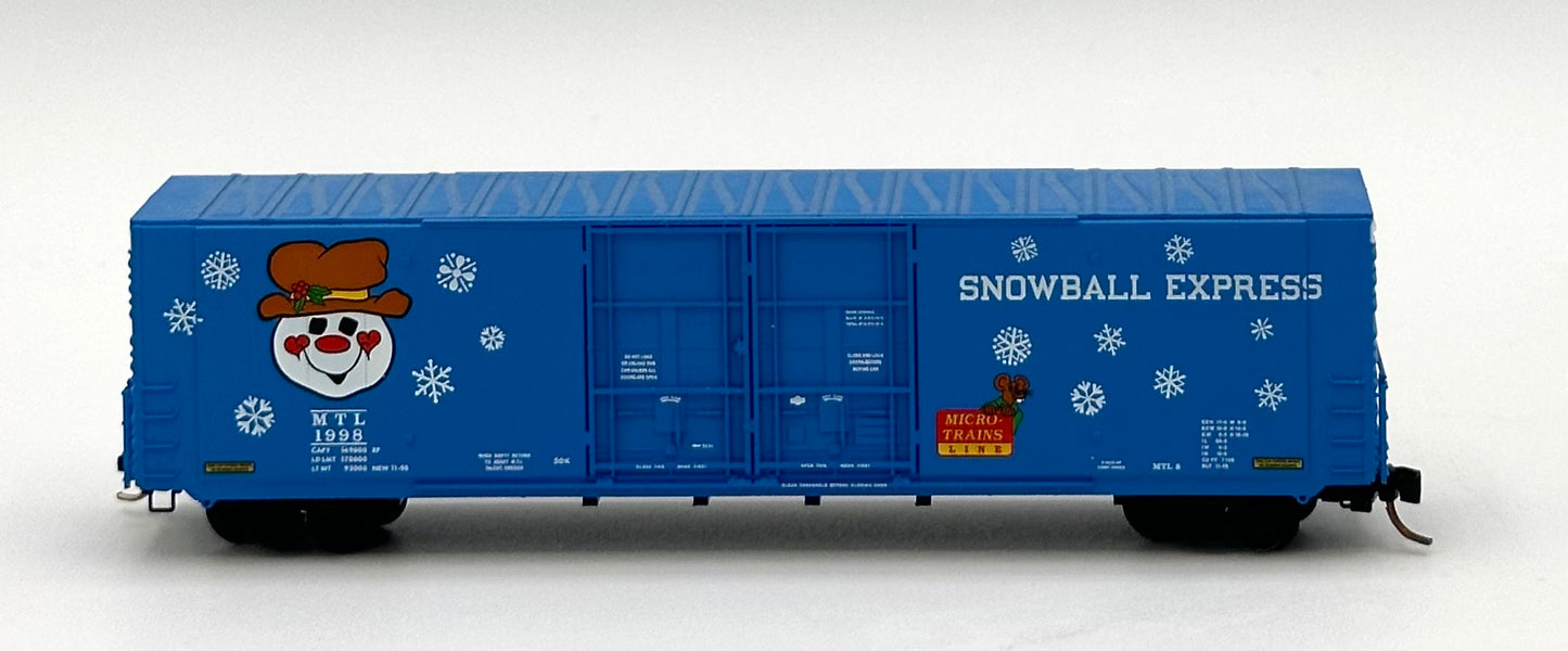 Micro Trains MTL N Scale 102060 1998 Christmas Holiday 60' Box Car