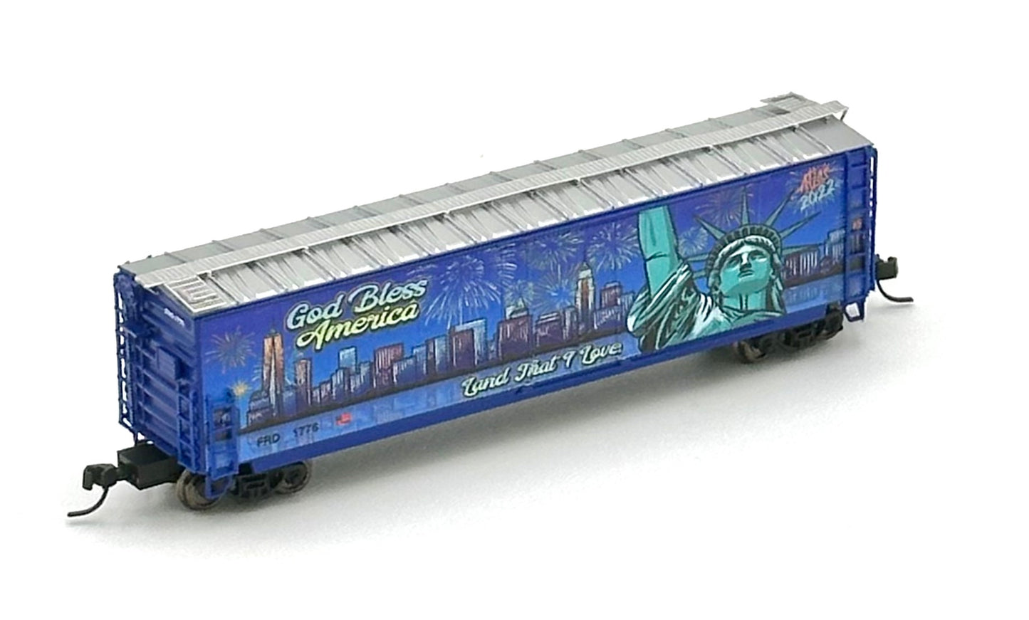 Atlas N Scale 4th July Holiday Special 2022 50 008 164 GA 50' RBL Boxcar