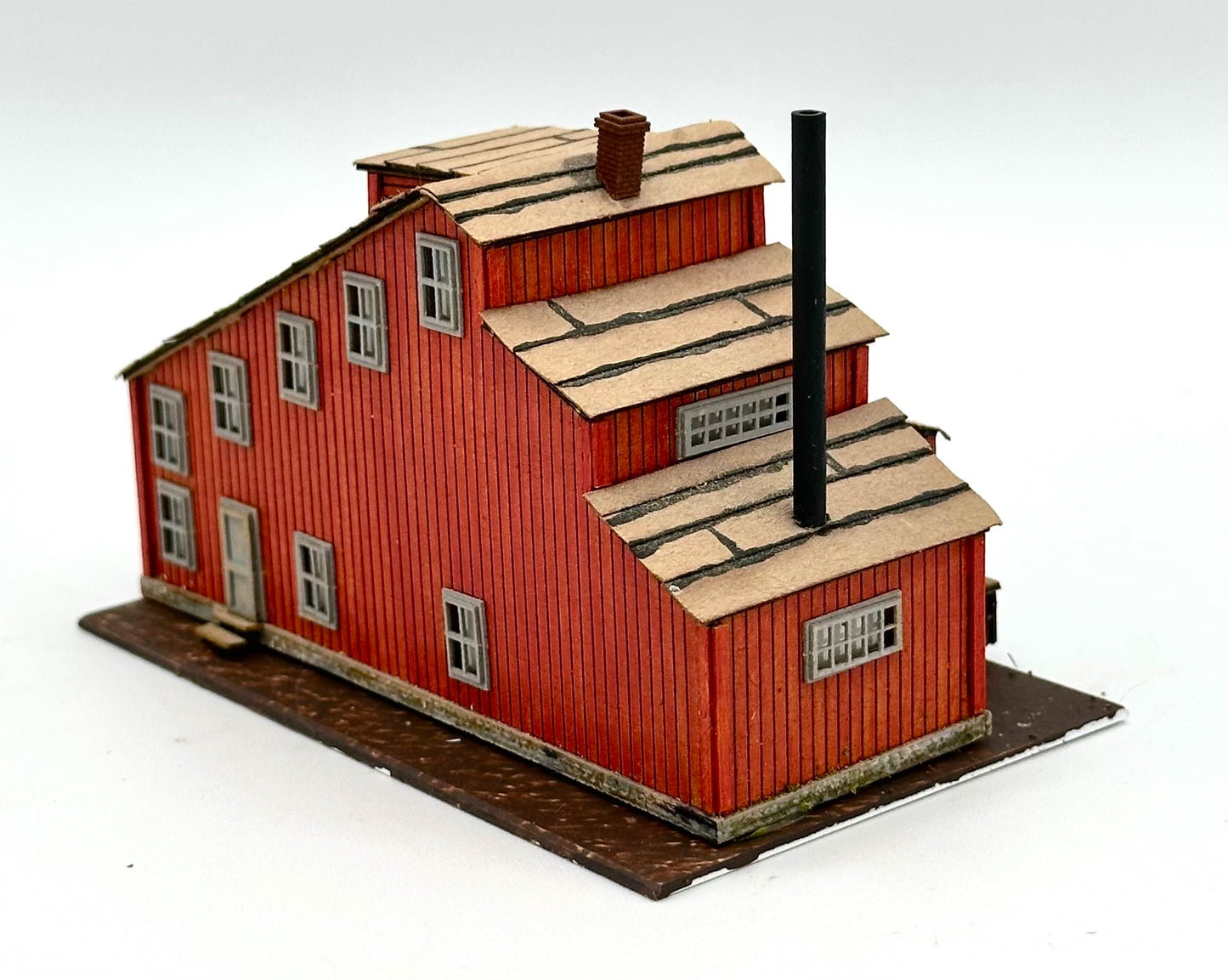 Blair Line N Scale Laser Cut Wood Custom paintedBarn/Warehouse, Lighted Fully Assembled