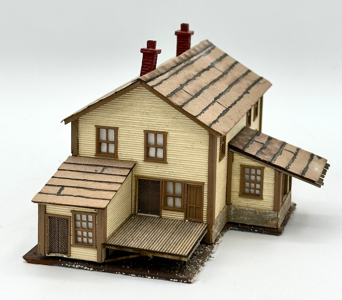 Blair Line N Scale Laser Cut Wood Custom painted Warehouse, Lighted Fully Assembled