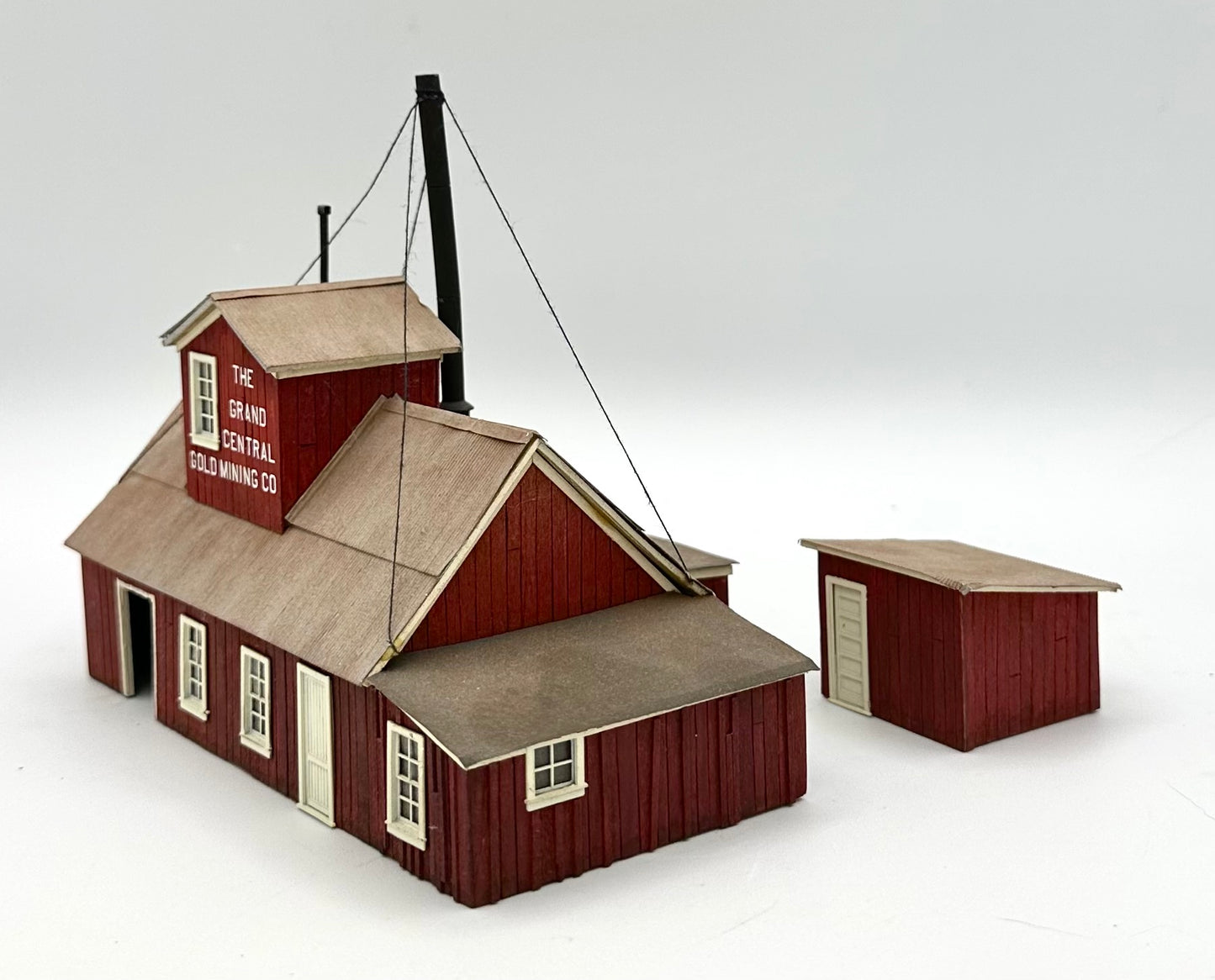 Blair Line N Scale Laser Cut Wood Custom painted "the Grand Central Gold Mining Co. Fully Assembled