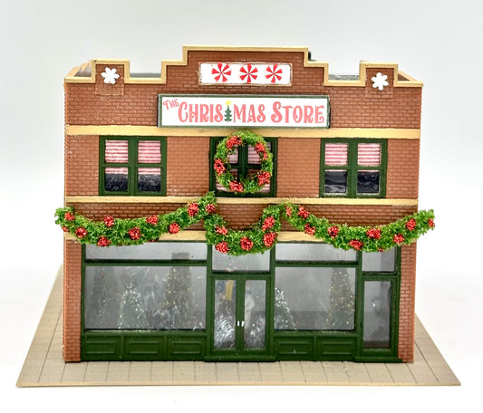 DPM HO Scale Custom Built/ Painted/Weathered "Christmas Store" New Diorama