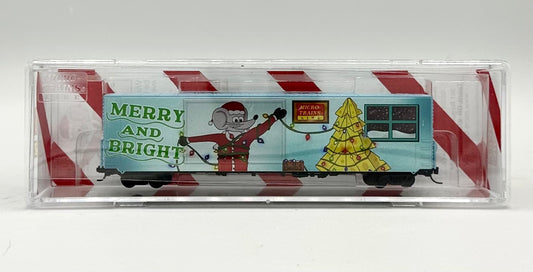Micro Trains MTL N Scale 102 00 855 Micro Mouse 2025 Christmas Unlit Box Car