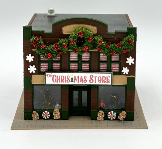 DPM N Scale Custom Built Custom Painted"Christmas Store" New Diorama
