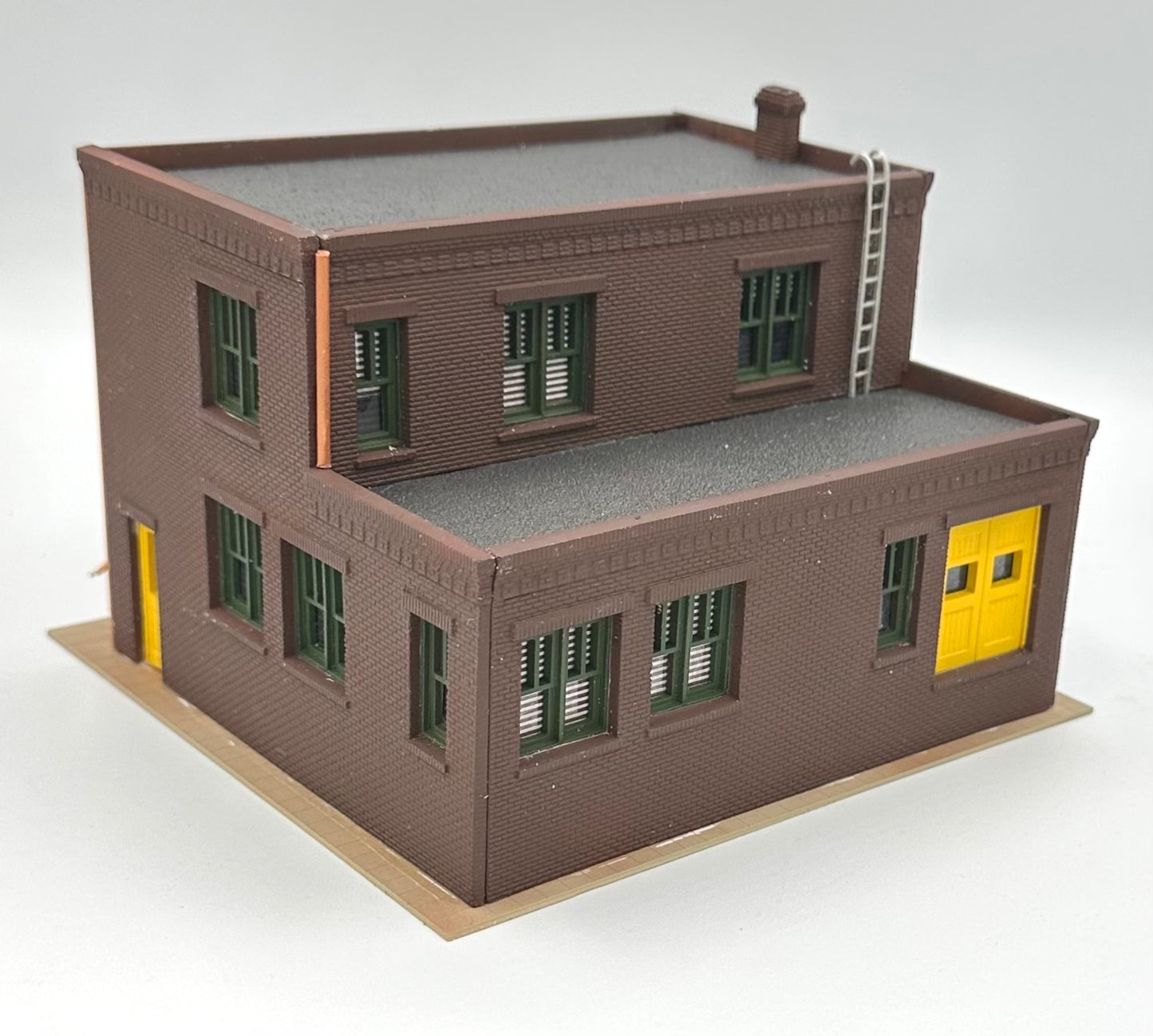 Woodland Scenics HO Scale Custom Built/ Painted "Duke's Wholesale Paints" New Diorama