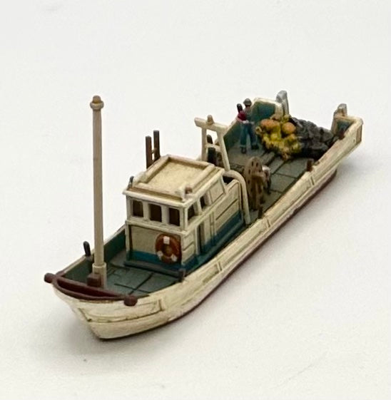 TomyTec N Scale Scene Collection 009-3 Fishing Boat Custom Painted/Weathered