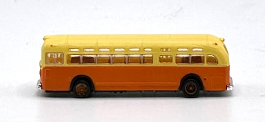 CMW N Scale  Vehicle City Coach/Bus Yellow/Orange Metal.