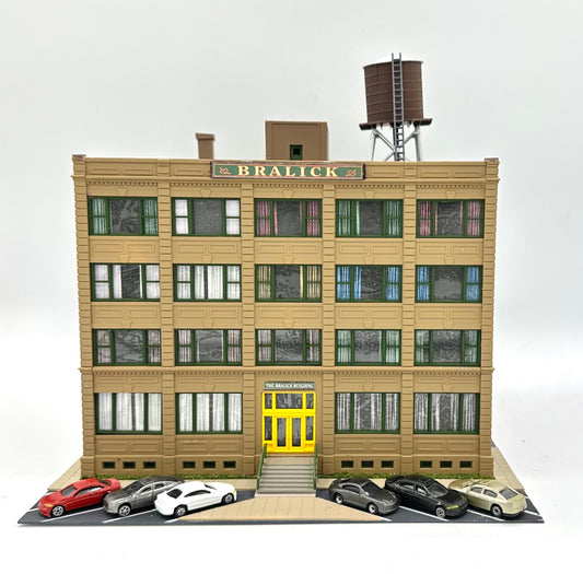 Walthers Cornerstone 933-3255 N Scale "Bralick Building" Fully Assembled Led Lighted