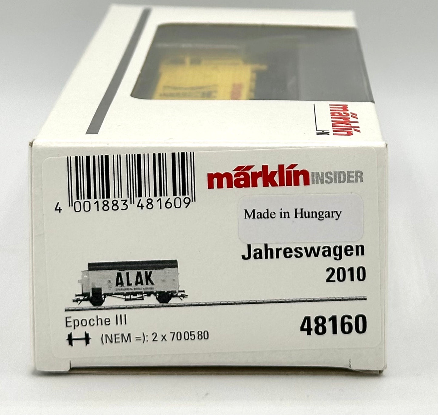 Marklin 48160 HO Scale Annual Marklin Insider Box Car 2010