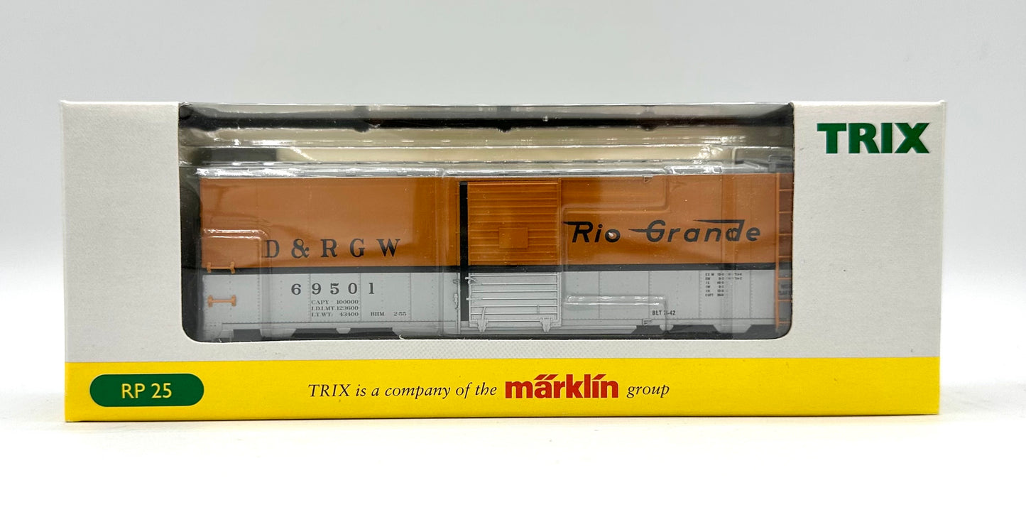 Marklin/Trix 24902-8 HO Scale "D&RGW Box Car D&RGW 69501
