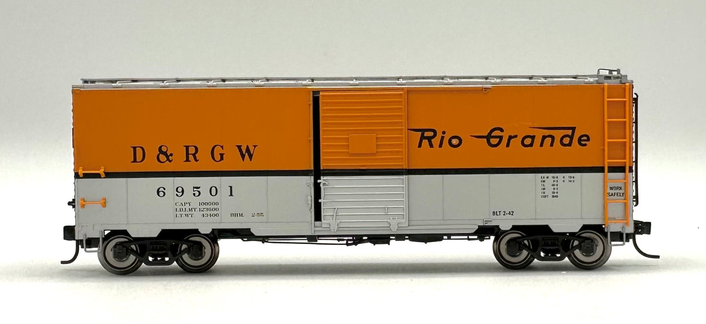 Marklin/Trix 24902-8 HO Scale "D&RGW Box Car D&RGW 69501