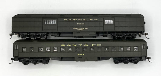 RivaRossi HO Scale Santa Fe Passenger cars 2 PC