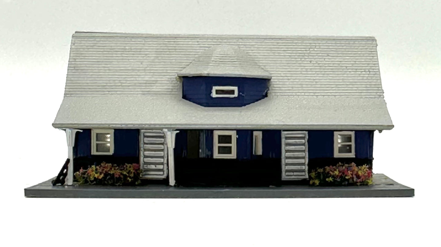 N Scale Custom Painted Small Country Station.