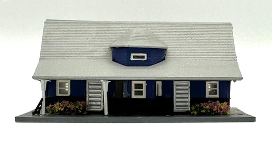 N Scale Custom Painted Small Country Station.