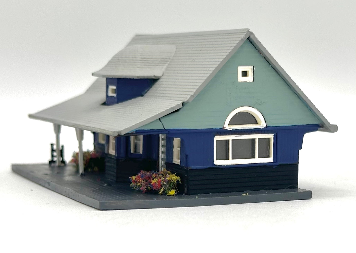 N Scale Custom Painted Small Country Station.