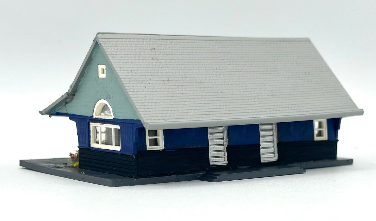 N Scale Custom Painted Small Country Station.