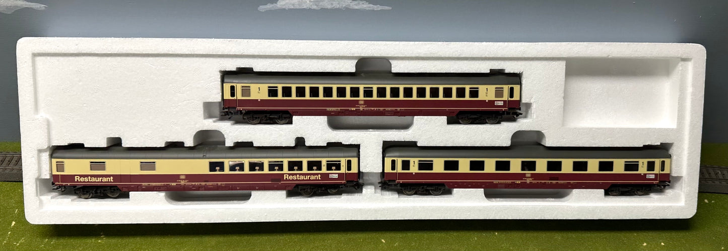 Marklin 43858 HO Scale IC Express Train Passenger Car 3pc Set Epoche IV