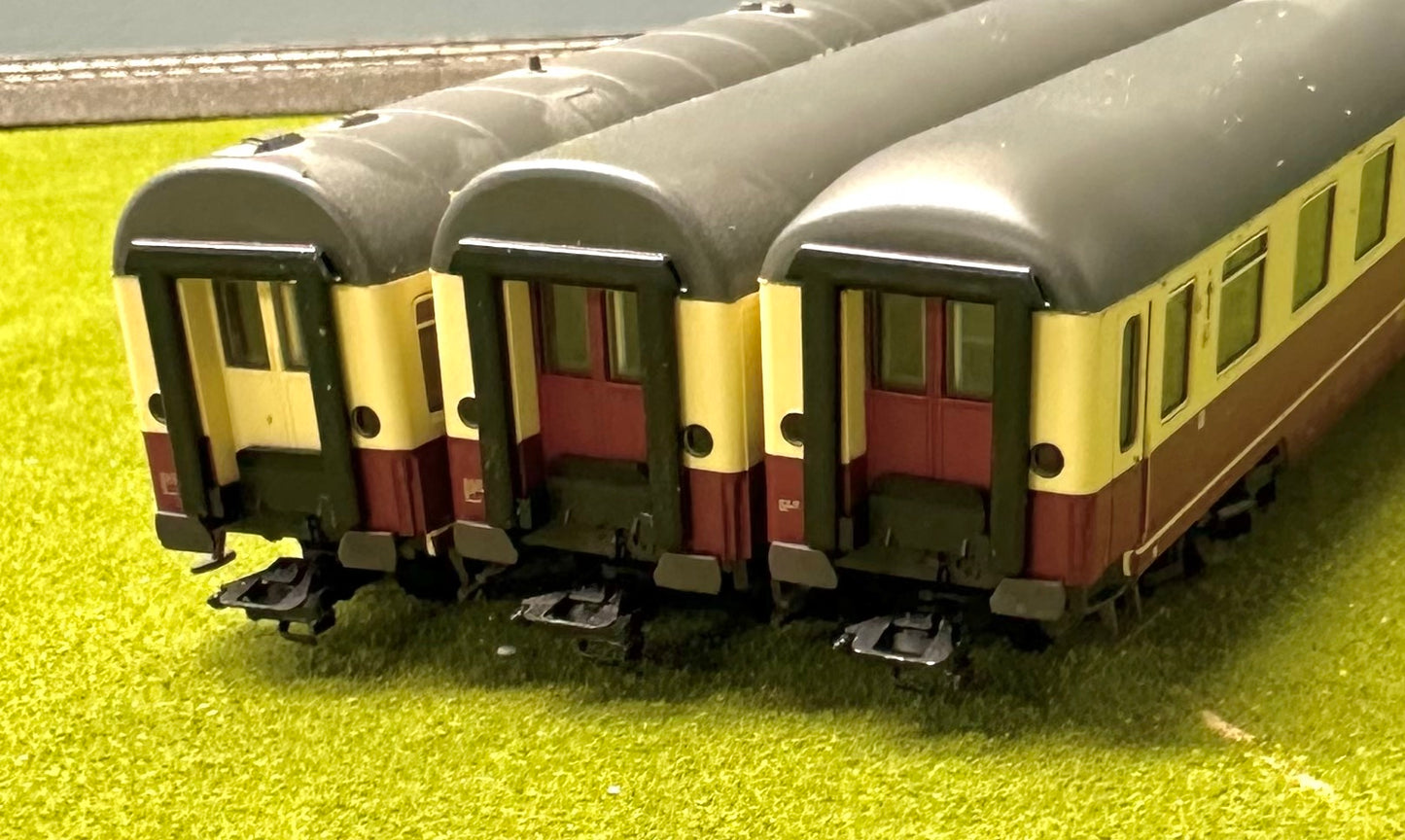 Marklin 43858 HO Scale IC Express Train Passenger Car 3pc Set Epoche IV