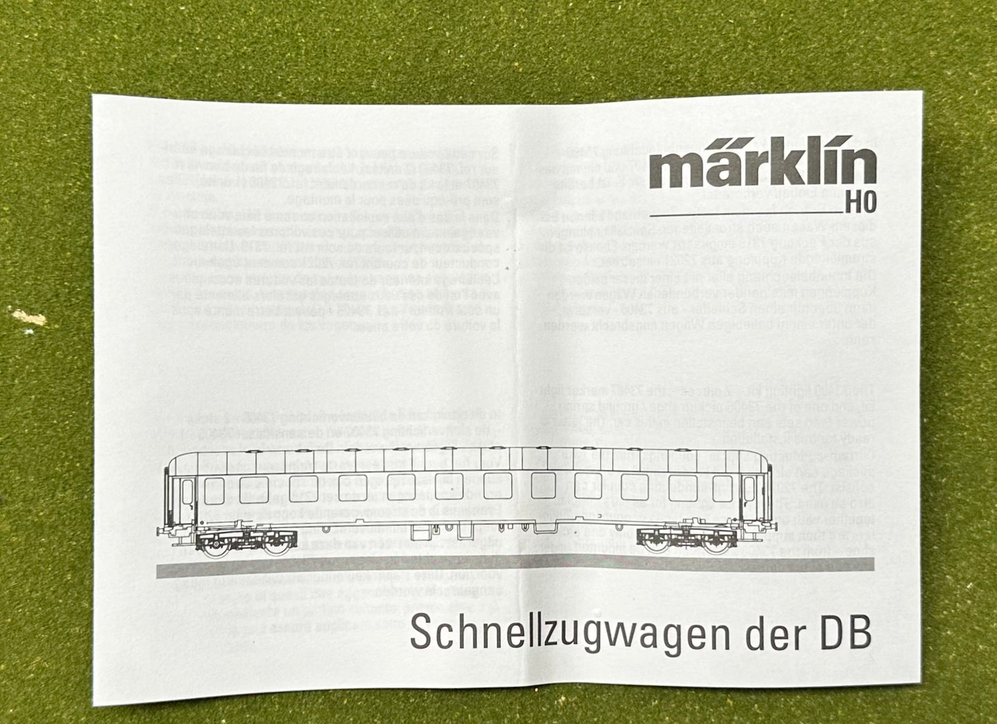 Marklin 43858 HO Scale IC Express Train Passenger Car 3pc Set Epoche IV
