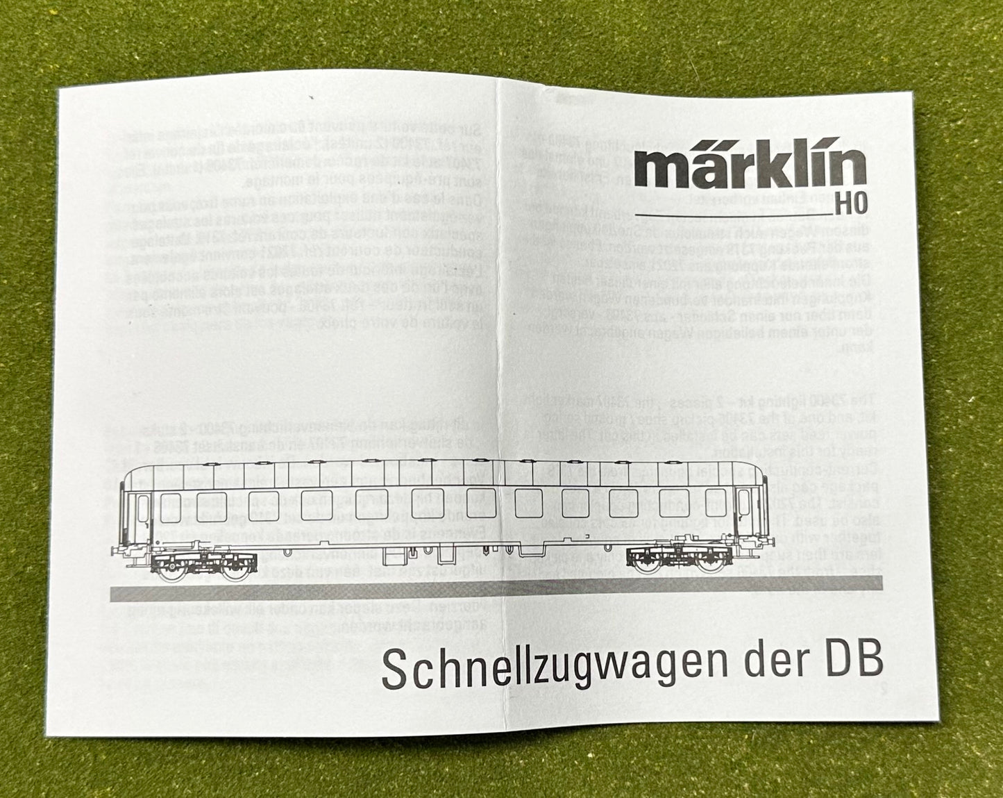 Marklin 43927 HO Scale IC Express Train Passenger Car 3pc Set Epoche IV