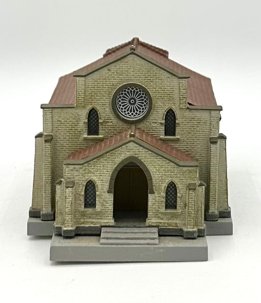 TomyTec N Scale 050-03 A3 Small Baptist Church, Custom Painted/Weathered
