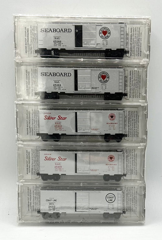 Raleigh Rails Micro-Trains N Scale Limited Edition Number "1" Seaboard Air Line Atlantic Coast 5 car Pack