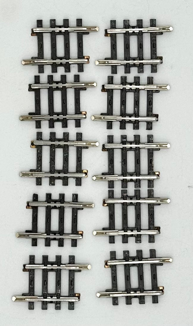 Marklin 2203 HO K-Track 3-Rail Straight Track 1 3/16" 3mm  10pc pack