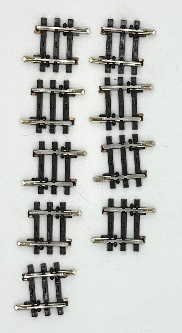 Marklin 2204 HO K-Track 3-Rail Straight Track 7/8" 2.2mm 9pc pack