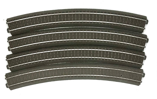 Marklin 24430 HO C-Track 3- Rail 22 3/16" 579.3mm*30 Degrees Curved Track 4pc Pack