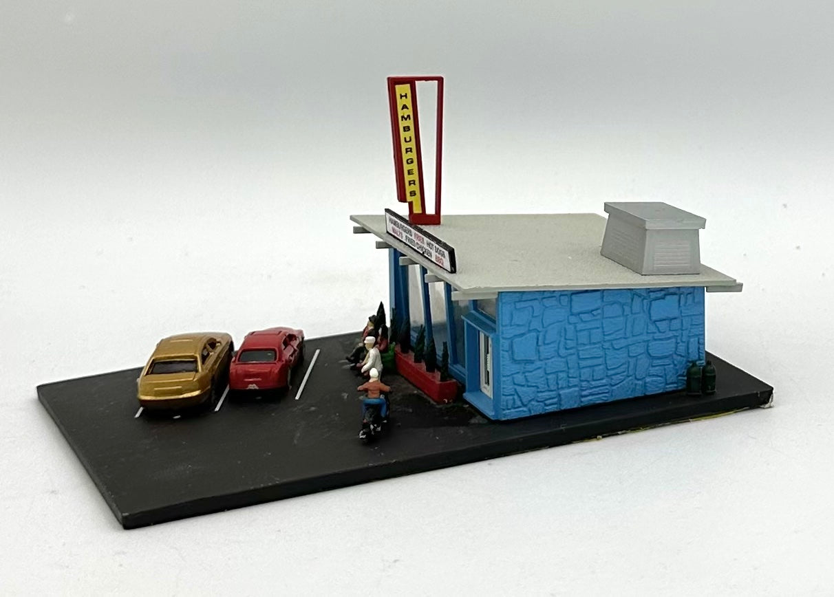 Bachmann N Scale Custom Painted "Hamburger Cafe"