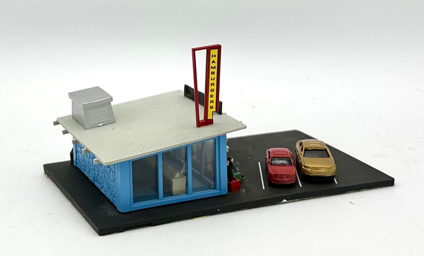 Bachmann N Scale Custom Painted "Hamburger Cafe"