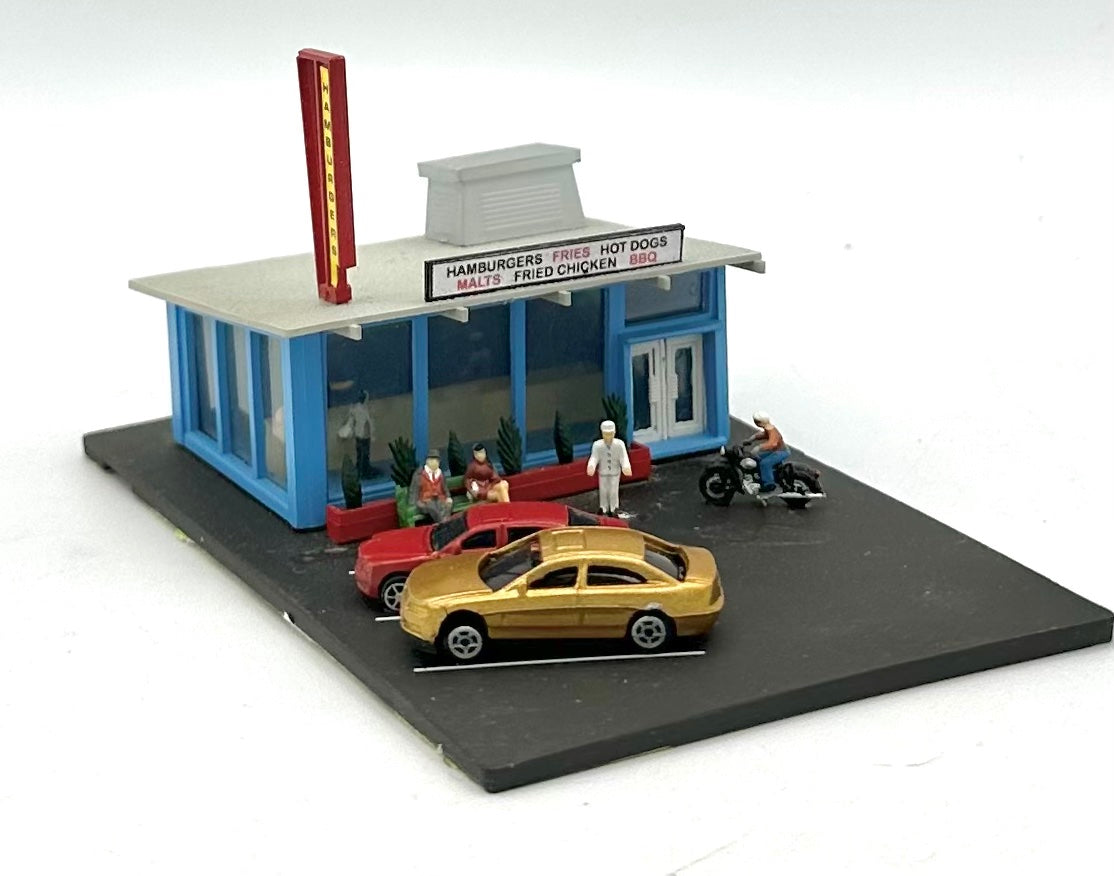 Bachmann N Scale Custom Painted "Hamburger Cafe"