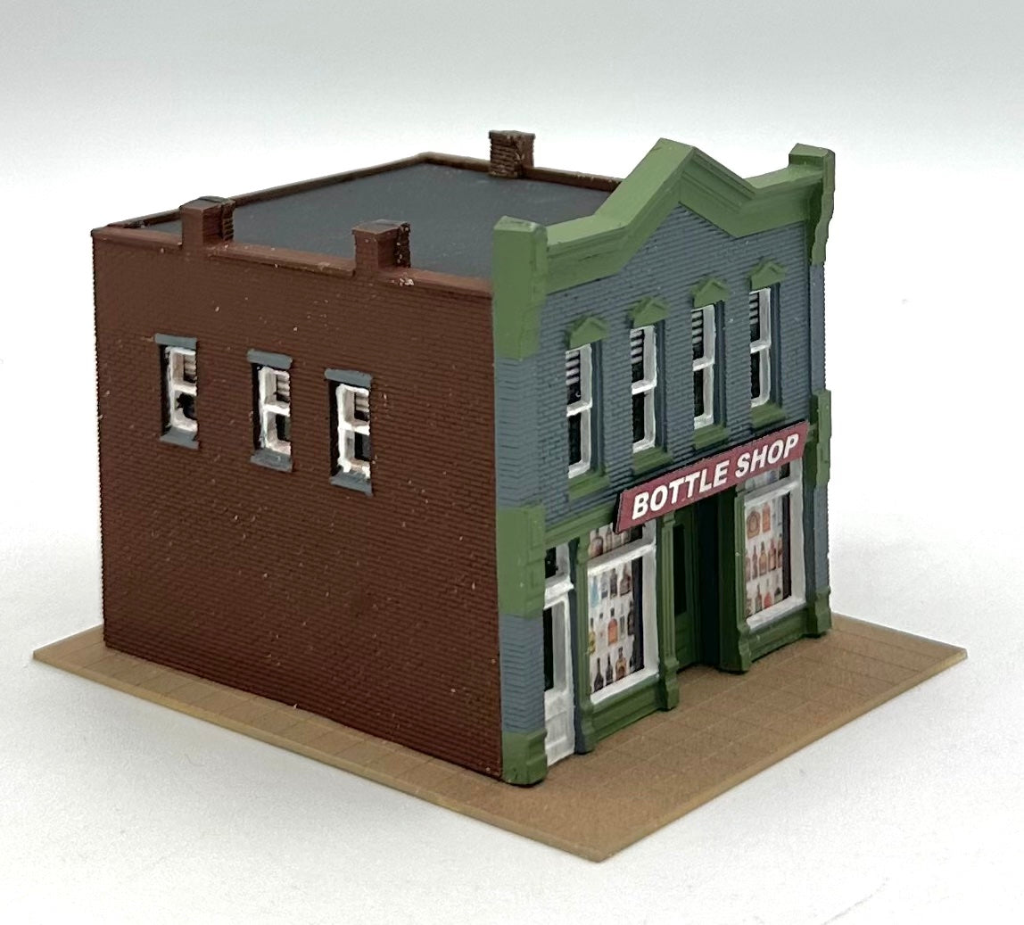 Woodland Scenics N Scale Custom Painted "Bottle Shop" Lighted