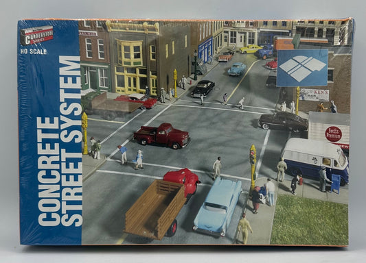 Walthers Cornerstone 933-3138 HO Scale NEW Concrete Street System Kit