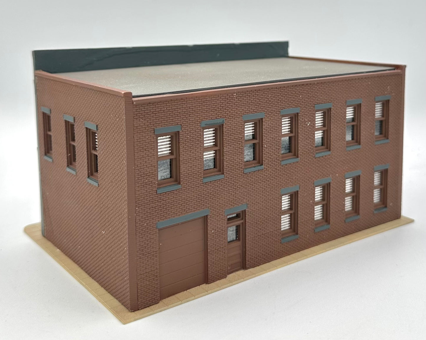 HO Scale 2-Story Custom Painted Fully Assembled."Legal Offices " Lighted