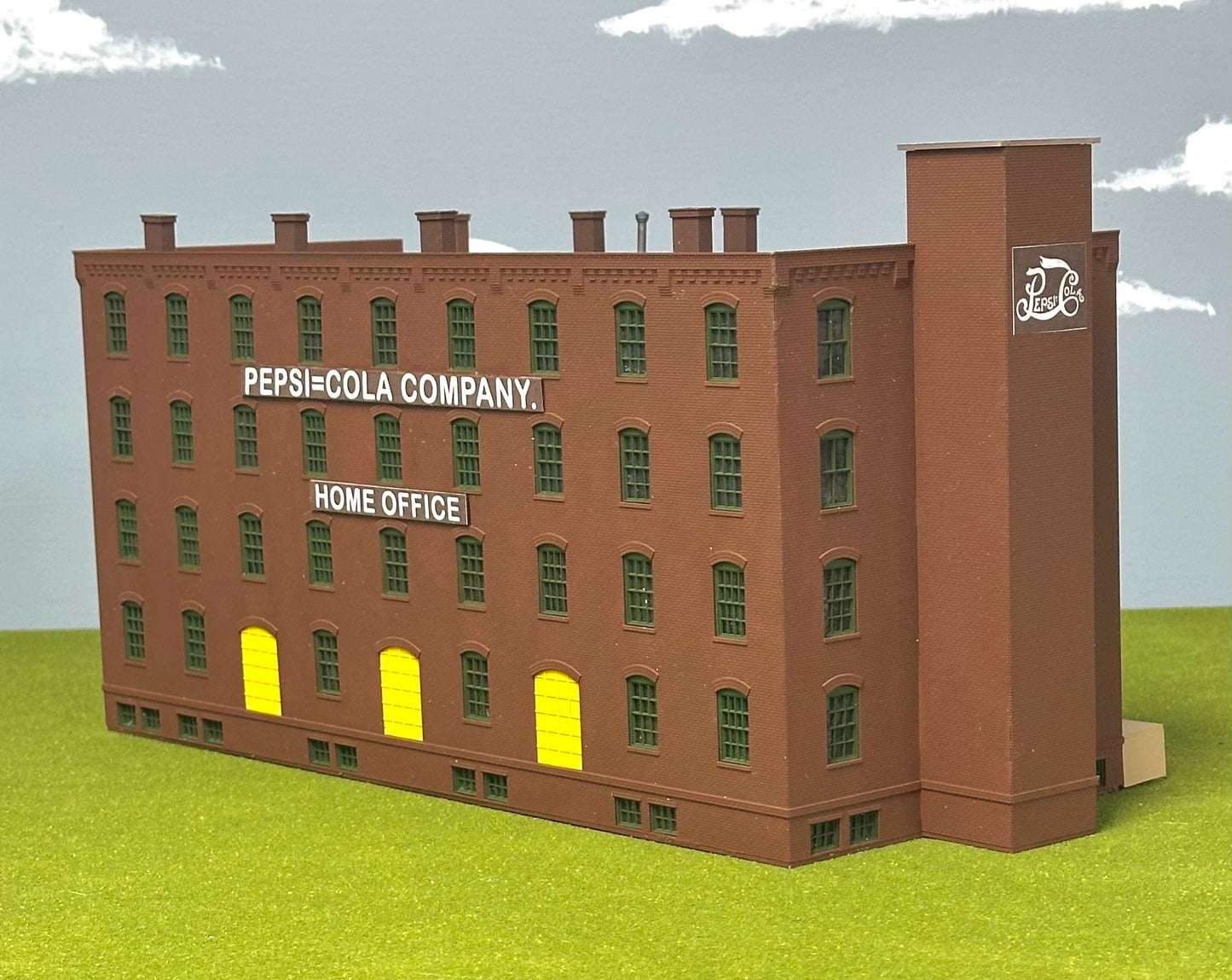 Atlas  #0721 HO Scale Custom Painted " Pepsi=Cola Company" Building Fullyassembled
