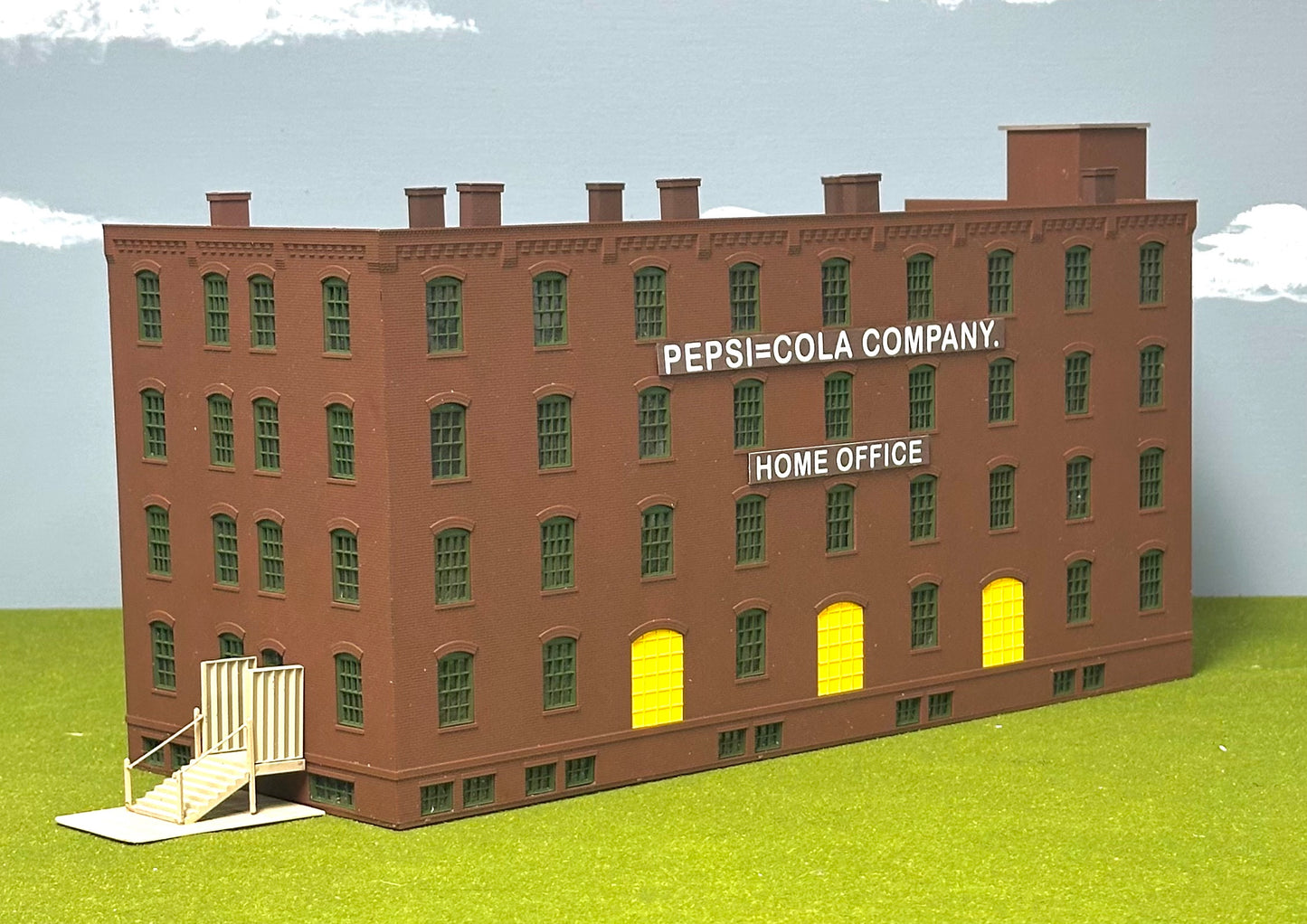 Atlas  #0721 HO Scale Custom Painted " Pepsi=Cola Company" Building Fullyassembled
