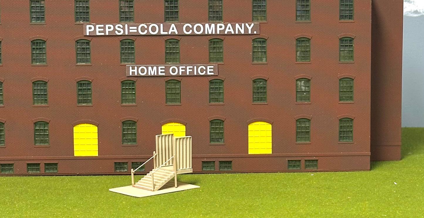 Atlas  #0721 HO Scale Custom Painted " Pepsi=Cola Company" Building Fullyassembled