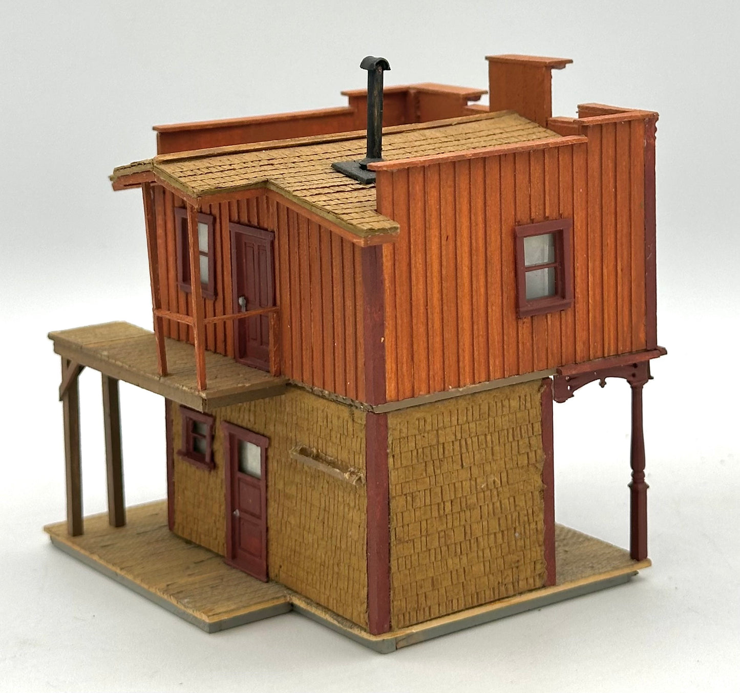 Campbell #371 HO Scale "Mathews' Mercantile" Laser Cut Wooden Custom Painted  Fully Assembled