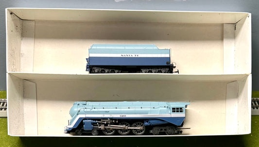 RivaRossi HO Scale 4-6-4 Hudson " Santa Fe" Blue Goose #3460 Steam Locomotive